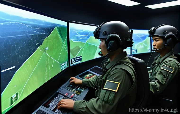 육군 전차 훈련 시뮬레이션 - **Immersive VR Tank Simulation with Vietnamese Soldier**
    A highly detailed, realistic image of a...