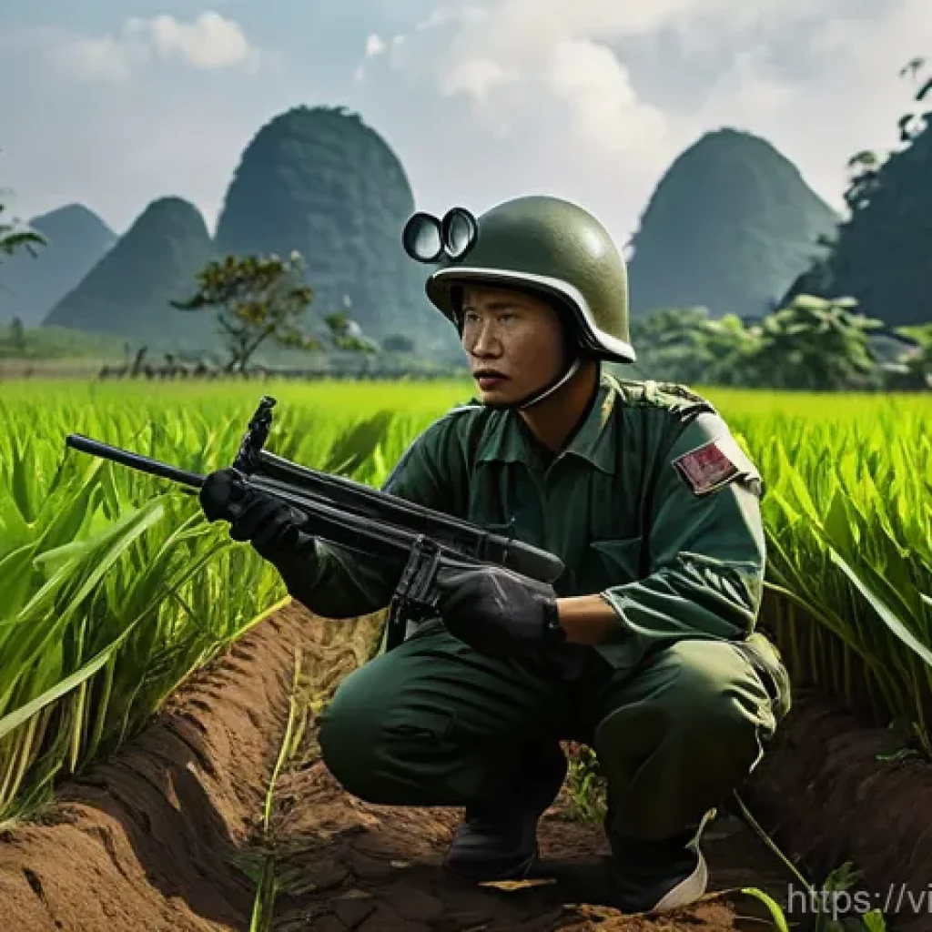 육군 지뢰제거 작업 - **Prompt 1: The Resolute Combat Engineer**
    A highly detailed, realistic image of a Vietnamese co...