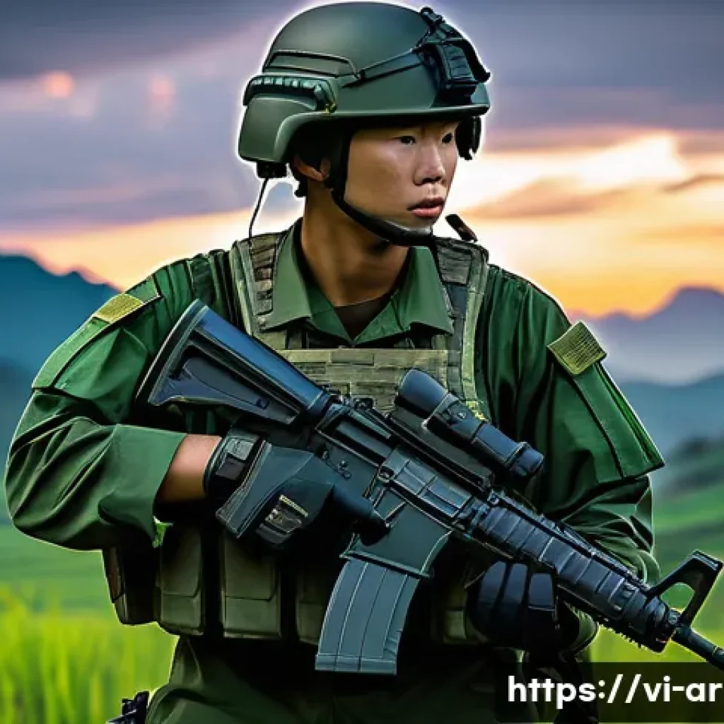 육군 야전 통신 체계 - **Prompt 1: Future Vietnamese Soldier Utilizing Augmented Reality for Situational Awareness**
    A ...