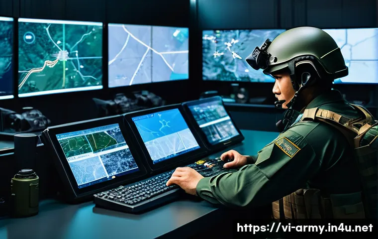 육군 비상대기 부대 운영 - A highly organized military watch unit in a modern Vietnamese base, soldiers in tactical uniforms wi...